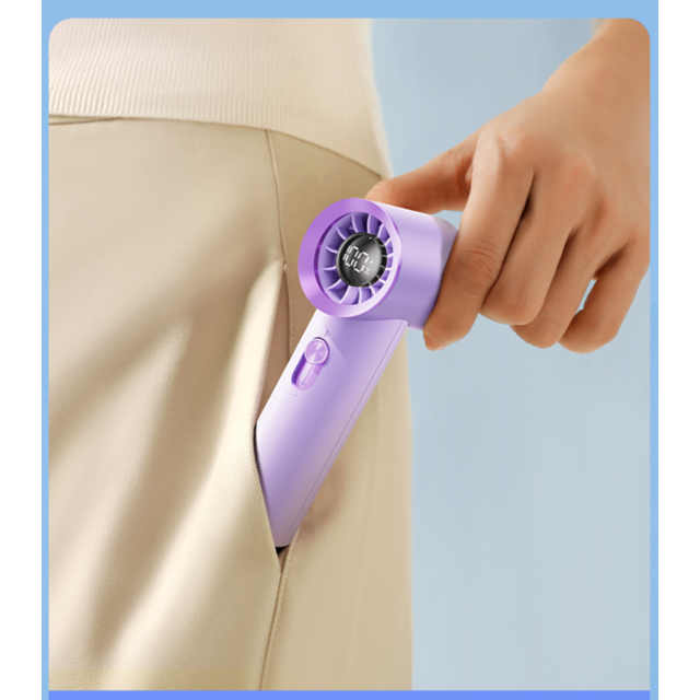 Desain ultra ringan: kipas genggam atau gantung leher, mudah masuk ke dalam bagasi/ransel untuk perjalanan yang nyaman.
