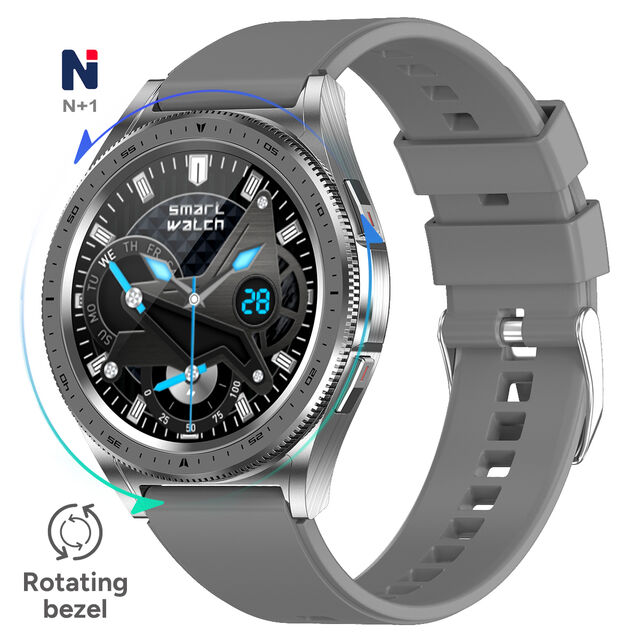 ساعة ذكية خاصة طراز 2026، إطار دوار، شاشة عالية الدقة 360*360، نظام تحديد المواقع GPS، ساعة ذكية NMD02 لمراقبة الصحة، متوافقة مع سامسونج