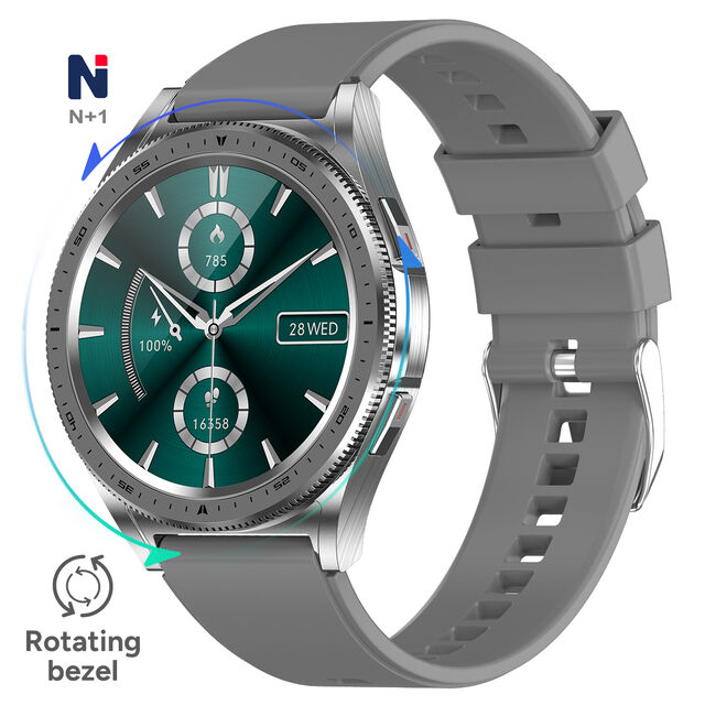ساعة ذكية خاصة طراز 2026، إطار دوار، شاشة عالية الدقة 360*360، نظام تحديد المواقع GPS، ساعة ذكية NMD02 لمراقبة الصحة، متوافقة مع سامسونج