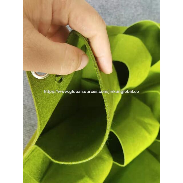 Bolsas de Cultivo Verticales Colgantes de Fieltro Transpirable - Bolsillos Reutilizables para Colgar Plantas en la Pared para Jardín Exterior y Decoración Interior del Hogar