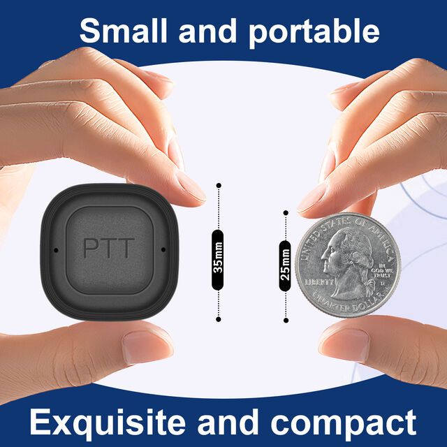 TIDRADIO Programador Inalámbrico para Radio Baofeng, Botón PTT Bluetooth Programable con MIC para TD-H3 Plus TD-H9