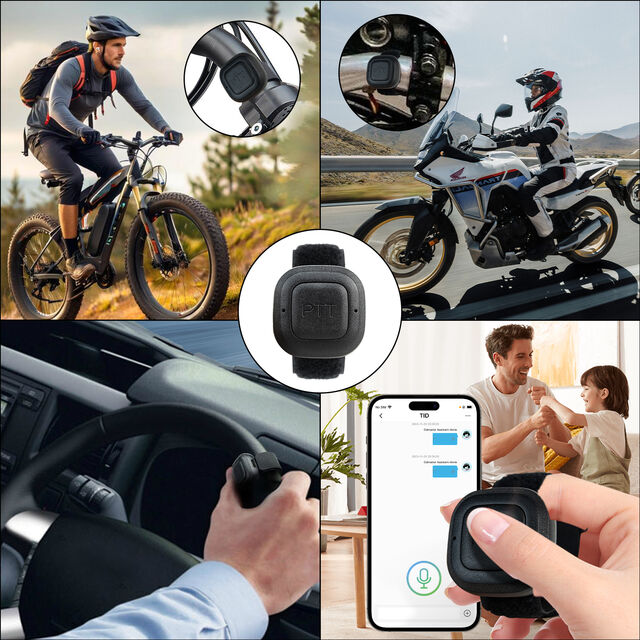 TIDRADIO Programador Inalámbrico para Radio Baofeng, Botón PTT Bluetooth Programable con MIC para TD-H3 Plus TD-H9