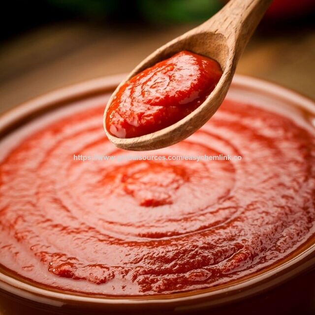 Pasta de Tomate Enlatada de Llenado Directo, Empaquetada con Tomates 100% Frescos Sin Adición de Sal, de Buena Calidad