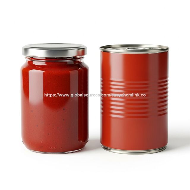 Pasta de Tomate Enlatada de Llenado Directo, Empaquetada con Tomates 100% Frescos Sin Adición de Sal, de Buena Calidad