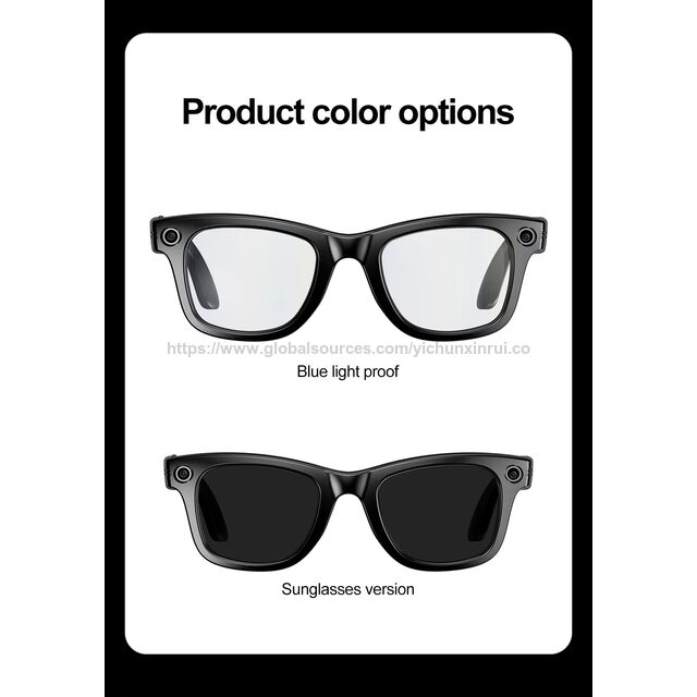 Neue KI-Smart-Brille 8.0MP Tragbare Videoaufnahme 1080P Kamera Automatische Erkennungsübersetzung Sprachanruf Sonnenbrille
