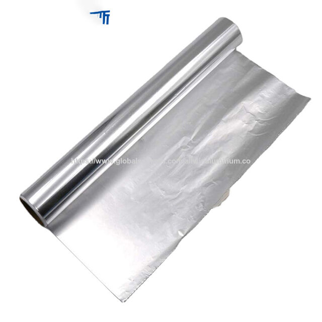 Papier d'aluminium de cuisine personnalisable 45cm x 37.5m, rouleau de papier d'aluminium argenté, matériau recyclable 8011-O
