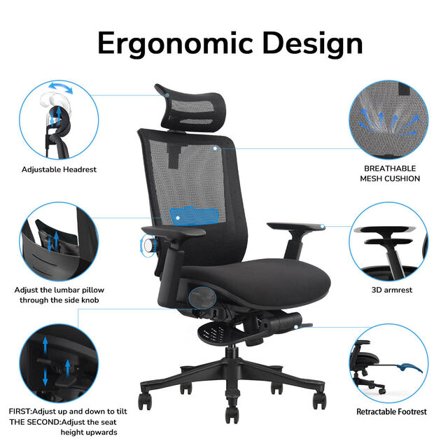 Cadeira Ergonômica de Escritório com Design Contemporâneo e Frete Grátis: 'Silla Oficina' Confortável e Prática para o Seu Espaço de Trabalho