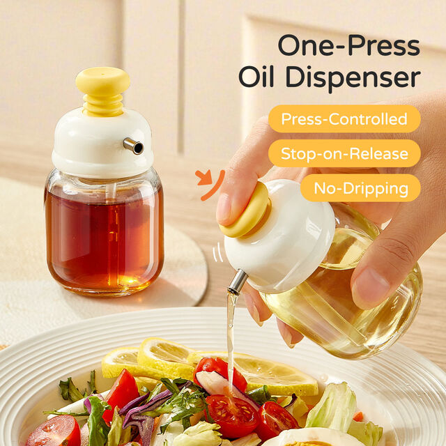 Klarer Olivenöl-Spender aus Glas, 100 ml, mit Ausgießer aus Edelstahl und ROHS-zertifiziertem, umweltfreundlichem Design für Sushi-Salat