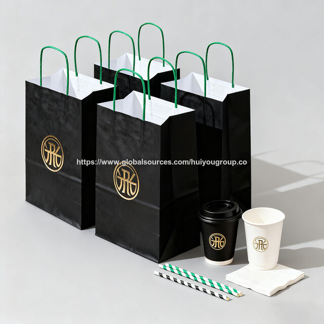 Bolsa de Papel Kraft Marrón de Alta Demanda para Compras y Regalos, con Logotipo Personalizado