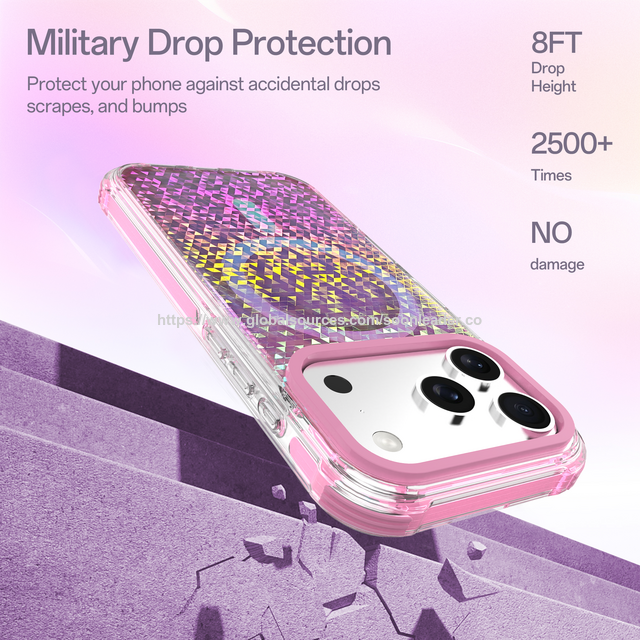2026 Design Clássico de Fábrica Nova Chegada À Prova de Choque TPU TPE PC Capa de Telefone para iPhone 17 Pro