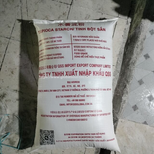 AMIDON DE TAPIOCA - INGRÉDIENT POUR LA PRODUCTION DE BOULANGERIE - BISCUITS ET CRAQUELINS