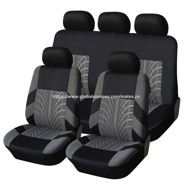 Housse de Siège Auto en Polyester Écologique Certifiée GRS avec Motif Imprimé, Résistante aux Taches et Compatible avec les Airbags Latéraux