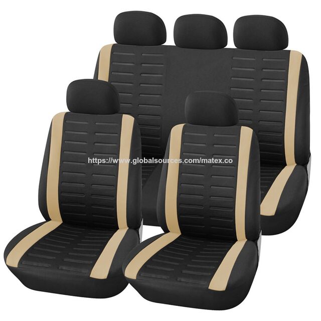 Housse de Siège Auto en Polyester Écologique Certifiée GRS avec Motif Imprimé, Résistante aux Taches et Compatible avec les Airbags Latéraux