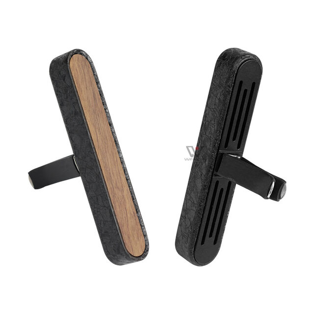 Ambientador de Coche de Madera Natural Recargable con Clip, Servicio OEM, Estilo Europeo, Clip de Aroma de Madera Sostenible para Coche
