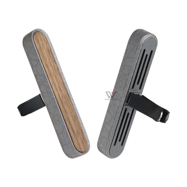 Ambientador de Coche de Madera Natural Recargable con Clip, Servicio OEM, Estilo Europeo, Clip de Aroma de Madera Sostenible para Coche