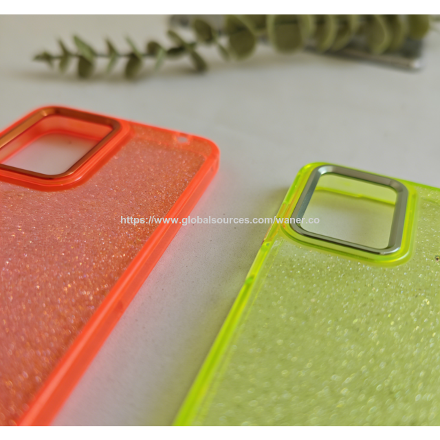 Casing Ponsel Hybrid Akrilik+TPU Anti Guncangan, Perlindungan Penuh, Penutup Bening untuk Smartphone, Pasokan Massal