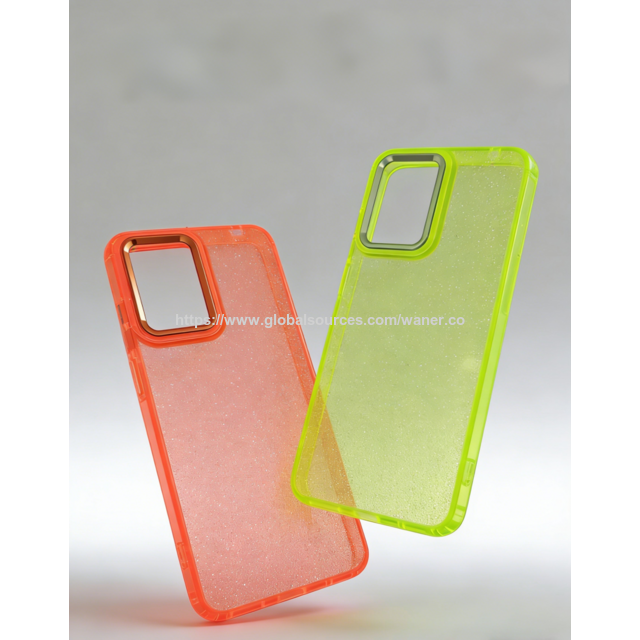 Casing Ponsel Hybrid Akrilik+TPU Anti Guncangan, Perlindungan Penuh, Penutup Bening untuk Smartphone, Pasokan Massal