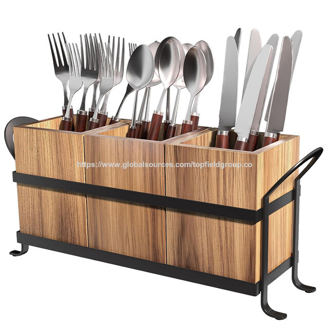 Elegante, vielseitige Picknick-Besteckkiste, moderne Aufbewahrungslösungen für Arbeitsplatten, Küchenutensilien- und Besteckhalter