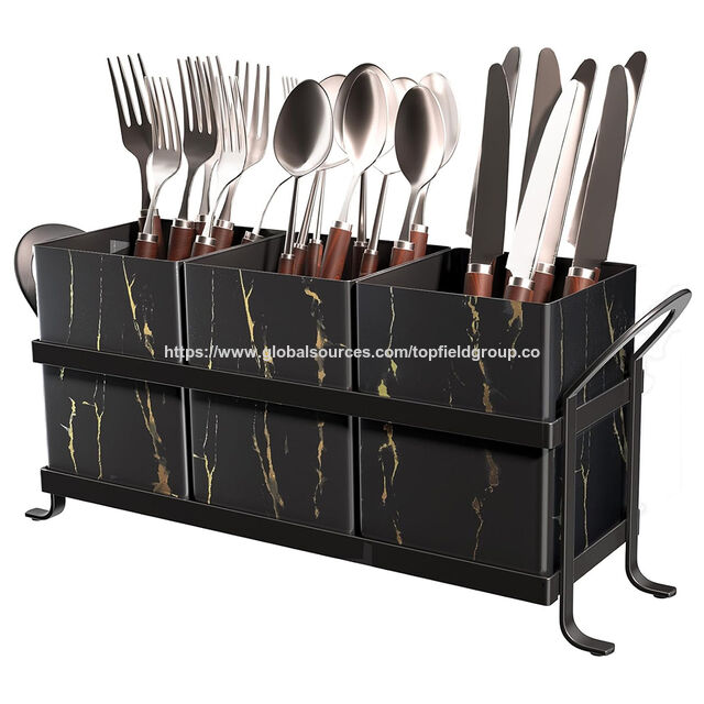 Elegante, vielseitige Picknick-Besteckkiste, moderne Aufbewahrungslösungen für Arbeitsplatten, Küchenutensilien- und Besteckhalter