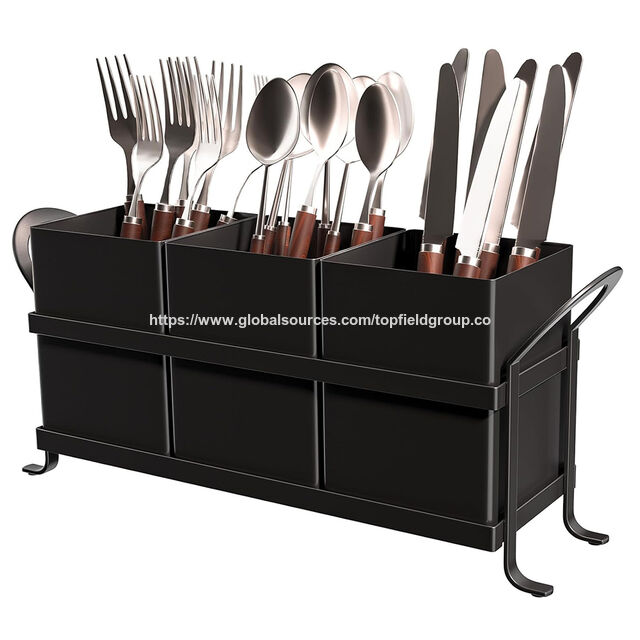Elegante, vielseitige Picknick-Besteckkiste, moderne Aufbewahrungslösungen für Arbeitsplatten, Küchenutensilien- und Besteckhalter