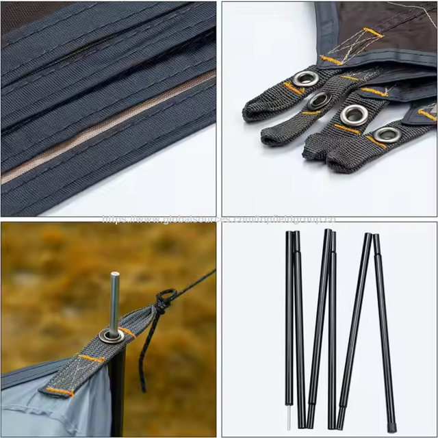 Lona de Camping para Exterior, Abrigo de Barraca, Coberturas para Piquenique, Toldo de Sombra, Abrigo, Tenda de Lona, Barracas de Camping, Rede, Tenda de Toldo de Lona para Praia