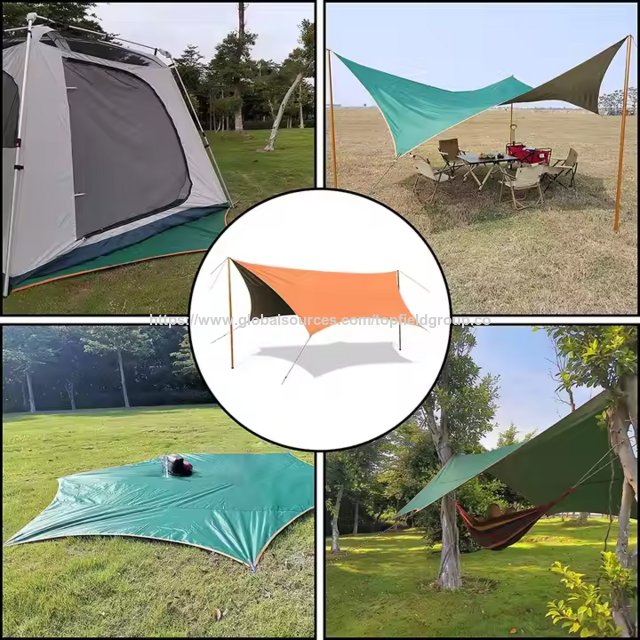 Lona de Camping para Exterior, Abrigo de Barraca, Coberturas para Piquenique, Toldo de Sombra, Abrigo, Tenda de Lona, Barracas de Camping, Rede, Tenda de Toldo de Lona para Praia
