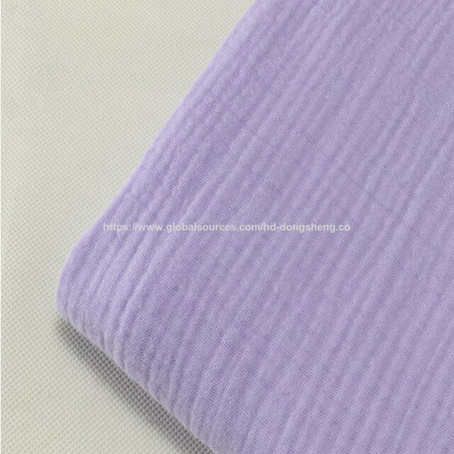 Heißer Verkauf 4-lagiges 100% Baumwollgaze-Knittergewebe mit Blasenstruktur für Frühlings- und Sommer-Loungewear, Pyjamas & Kinderdecken