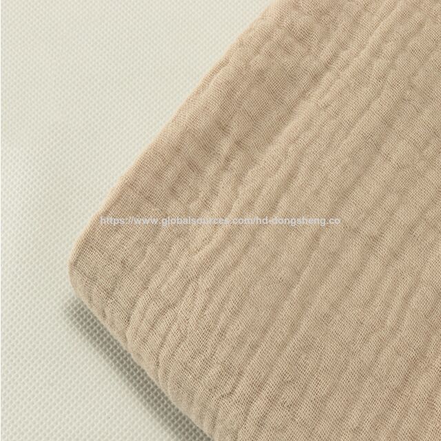 Heißer Verkauf 4-lagiges 100% Baumwollgaze-Knittergewebe mit Blasenstruktur für Frühlings- und Sommer-Loungewear, Pyjamas & Kinderdecken