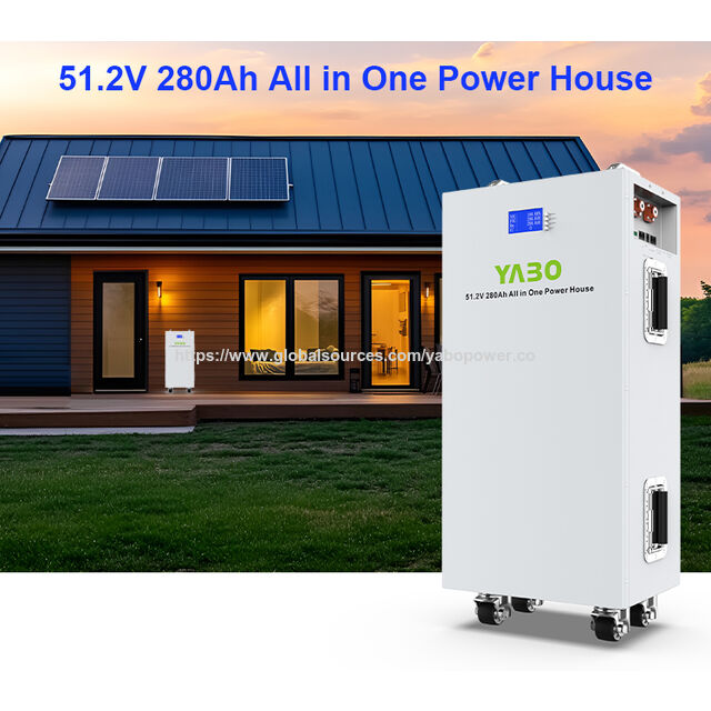 YABO 280Ah 51.2V Centrale Électrique Tout-en-Un Haute Performance 48V LiFePO4 Stockage Solaire pour Secours Domestique & Hors Réseau