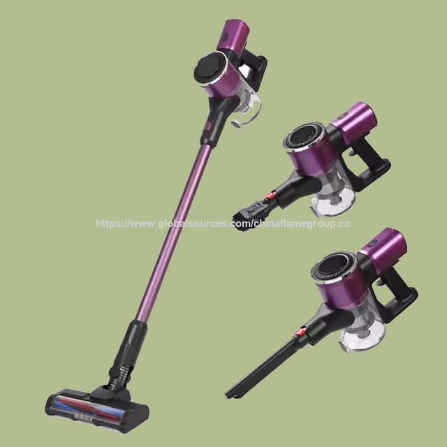 Home 2 in 1 Carbon Fiber Brush Head Dust Mite Removal Factory Cordless Stick Vacuum Cleaner for Hair Dust