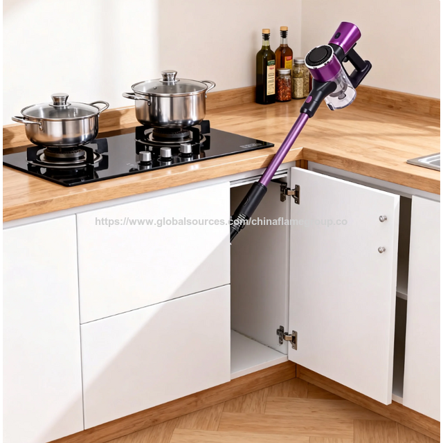 Home 2 in 1 Carbon Fiber Brush Head Dust Mite Removal Factory Cordless Stick Vacuum Cleaner for Hair Dust