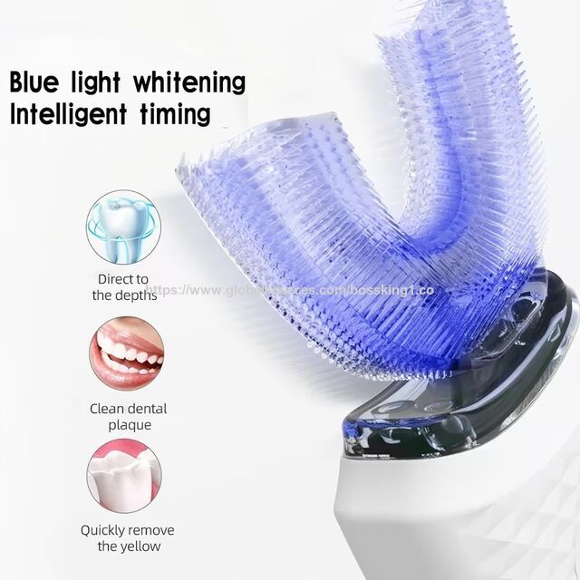 Nuevo cepillo de dientes eléctrico en forma de U OEM recargable para blanquear dientes