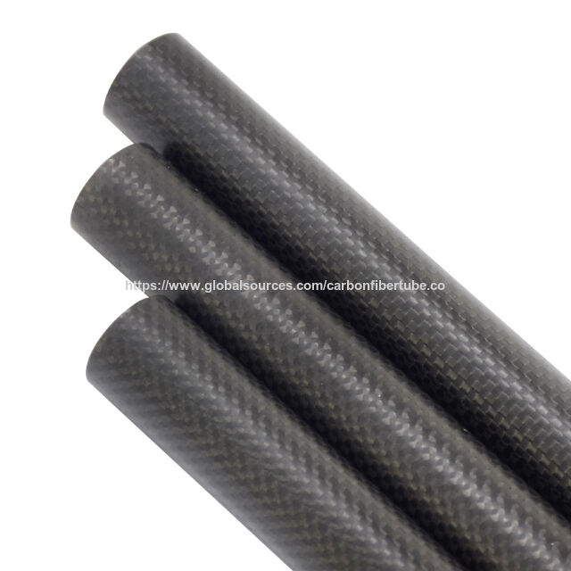 Tubos de fibra de carbono OEM ODM de sarja brilhante fosca 3K leve de alta qualidade personalizados por atacado SW Premium