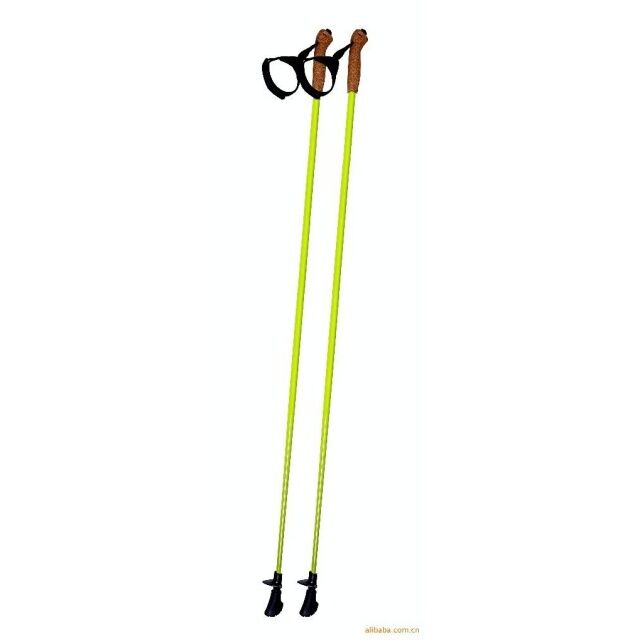 Bâtons de Ski Alpin en Fibre de Carbone Ultra Légers Personnalisés avec Logo et Couleur Sur Mesure, Poignée en Liège Durable, ODM OEM