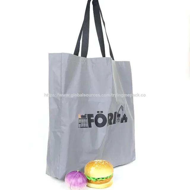 Sacola de compras promocional personalizada de alta refletividade com alça para compras 2026