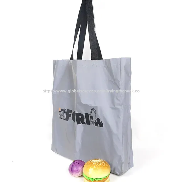 Sacola de compras promocional personalizada de alta refletividade com alça para compras 2026