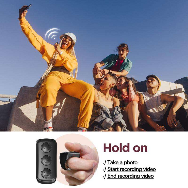 Hochwertiger TikTok-Fernbedienungs-Scrollring Page Turner Fingertip Video Controller Kabelloser Smart Ring für Telefon