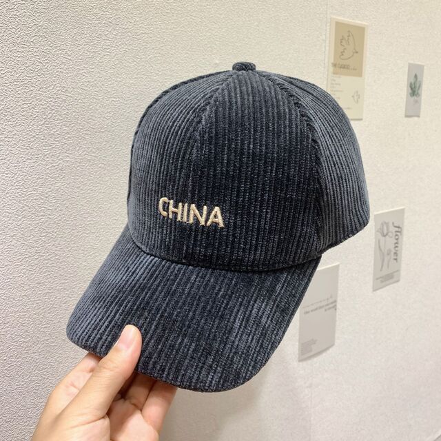 Atacado Novo Estilo Alta Qualidade Veludo Cotelê Chapéus de Golfe de Inverno Esportes Ao Ar Livre OEM Aba Curva Gorras Chapéu de Veludo Cotelê