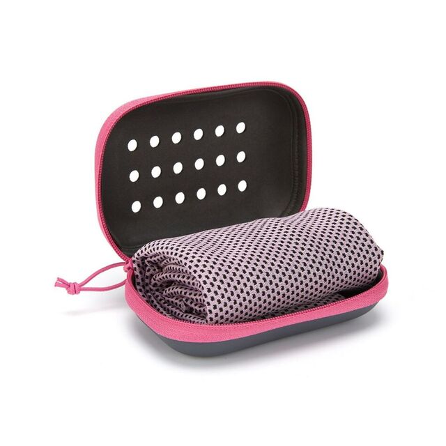 Toalla de Microfibra Deportiva Súper Seca con Logo Impreso, Tejido de Punto, Color Sólido, Enfriamiento Ice, con Empaque Ecológico