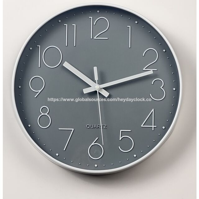 Minimalistische 3D-Zahlen Wanduhr, moderne, geräuschlose Uhr für Zuhause, Direktvertrieb ab Werk, Quarz-Uhr mit leichtem Luxus-Metallrahmen