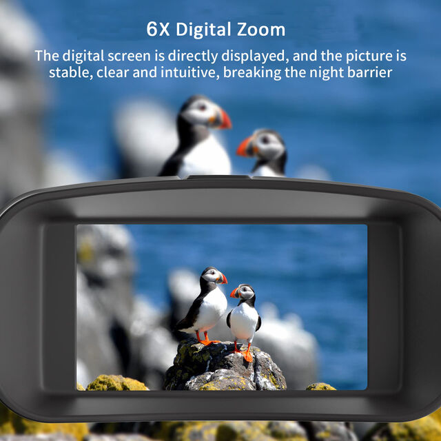 جهاز مناظير الرؤية الليلية الرقمية NVI800 بدقة 4K HD 850 نانومتر، رؤية ليلية بالأشعة تحت الحمراء، تكبير 6X، نظارات رؤية ليلية للصيد في الهواء الطلق، رؤية كاملة في الظلام، 300 متر