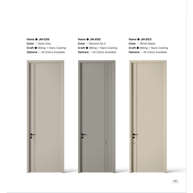 Puerta Principal de Entrada Exterior de Madera Maciza de Lujo, de Alta Calidad y Diseño Personalizado para Villas y Casas