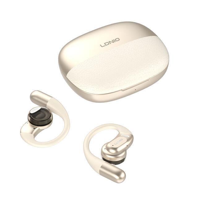 LDNIO T12 Nouveaux Écouteurs à Conduction Osseuse à Oreille Ouverte, Bluetooth 5.4, 6H d'Autonomie, Résistants à la Transpiration, Parfaits pour la Course/les Jeux/l'Entraînement