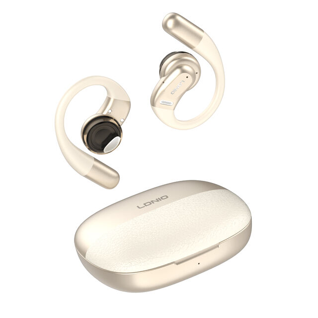 LDNIO T12 Nouveaux Écouteurs à Conduction Osseuse à Oreille Ouverte, Bluetooth 5.4, 6H d'Autonomie, Résistants à la Transpiration, Parfaits pour la Course/les Jeux/l'Entraînement