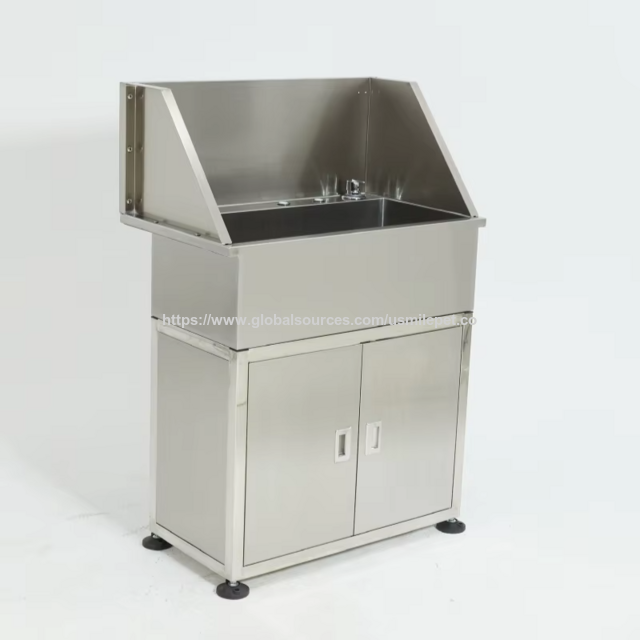 USMILEPET Fabrik Edelstahl Hundebadewanne für Tierfriseursalons mit Stauraum, Grooming Badewanne für Pet Spa Badeprodukte