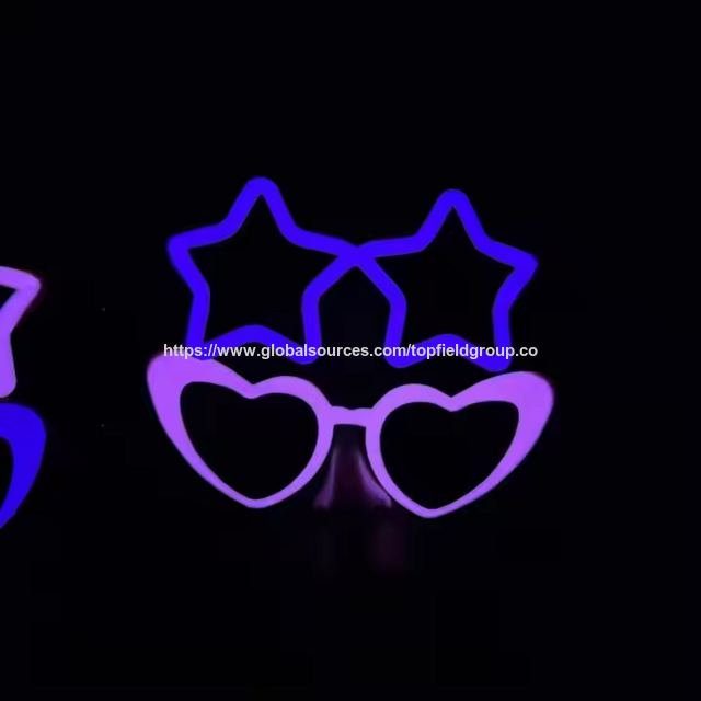 2025 Hot Sale Wireless Neon Led Glasses Halloween Luminous Glasses Christmas Easter Graduation Party Decoration light up glasses