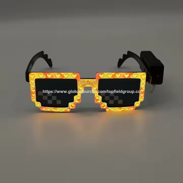 2025 Hot Sale Wireless Neon Led Glasses Halloween Luminous Glasses Christmas Easter Graduation Party Decoration light up glasses