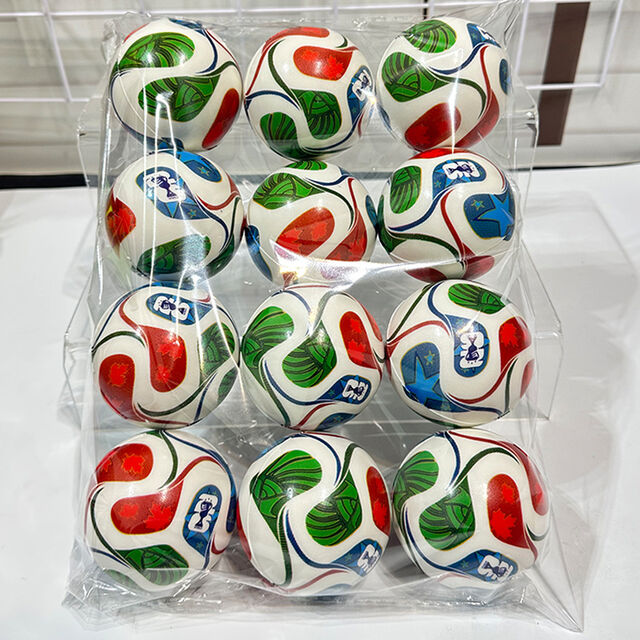 Balón de Fútbol de la Copa Mundial de la FIFA 2026 USA Canadá México, Souvenir de 6.3cm, PU, Alta Elasticidad, Juguetes Anti-Estrés Temáticos para Niños y Fans