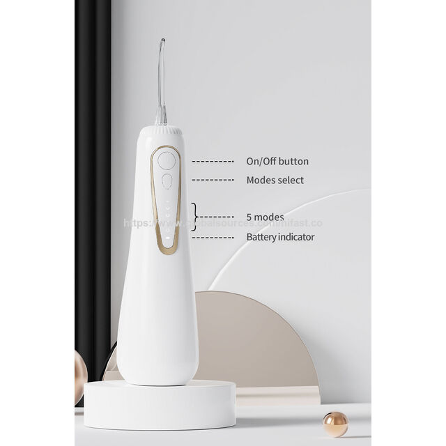 Irigator Oral Portabel Tanpa Kabel, IPX8 Tahan Air, Pembersih Gigi Isi Ulang dengan Tangki yang Dapat Dilepas, Pembersihan Flossing Profesional