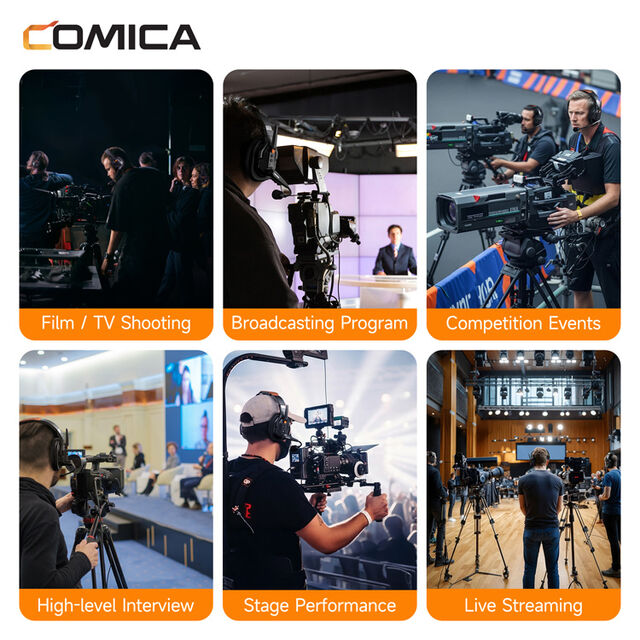 Sistema de Headset Intercomunicador Sem Fio COMICA Seekcom S1 (Conjunto de 5) (Ver. 2.4G)